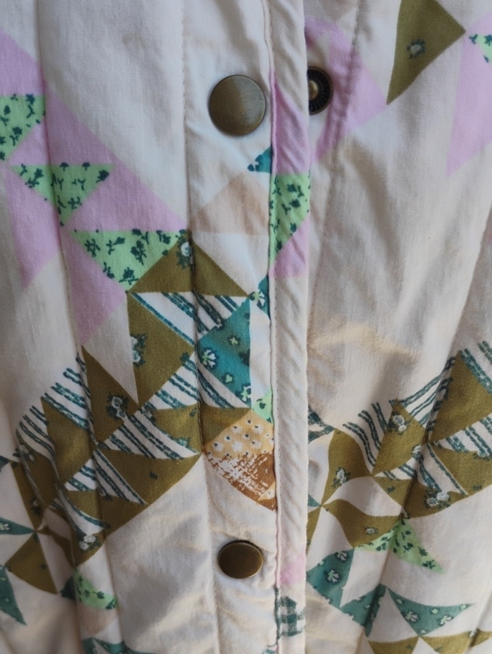 Universal Thread Geometric Patterned Quilted Jacket - Picture 2 of 5